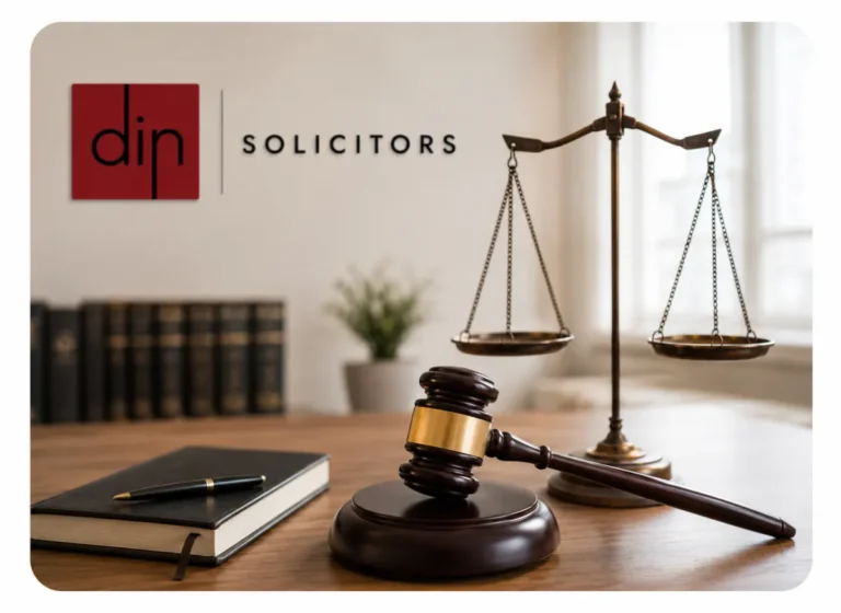 Solicitor explaining a No Win No Fee agreement to a client — Din Solicitors