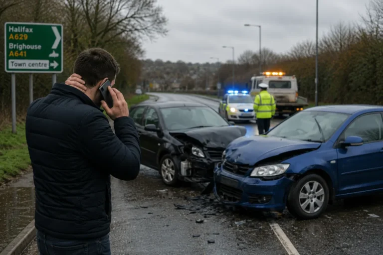 Driver holding their neck after a rear-end car accident — whiplash compensation claim